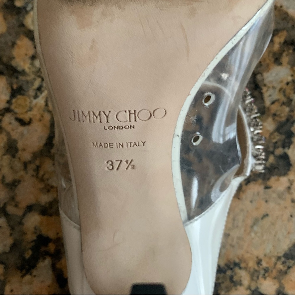 Jimmy Choo‎ Bing 100 Embellished PVC shoes - Picture 9 of 10